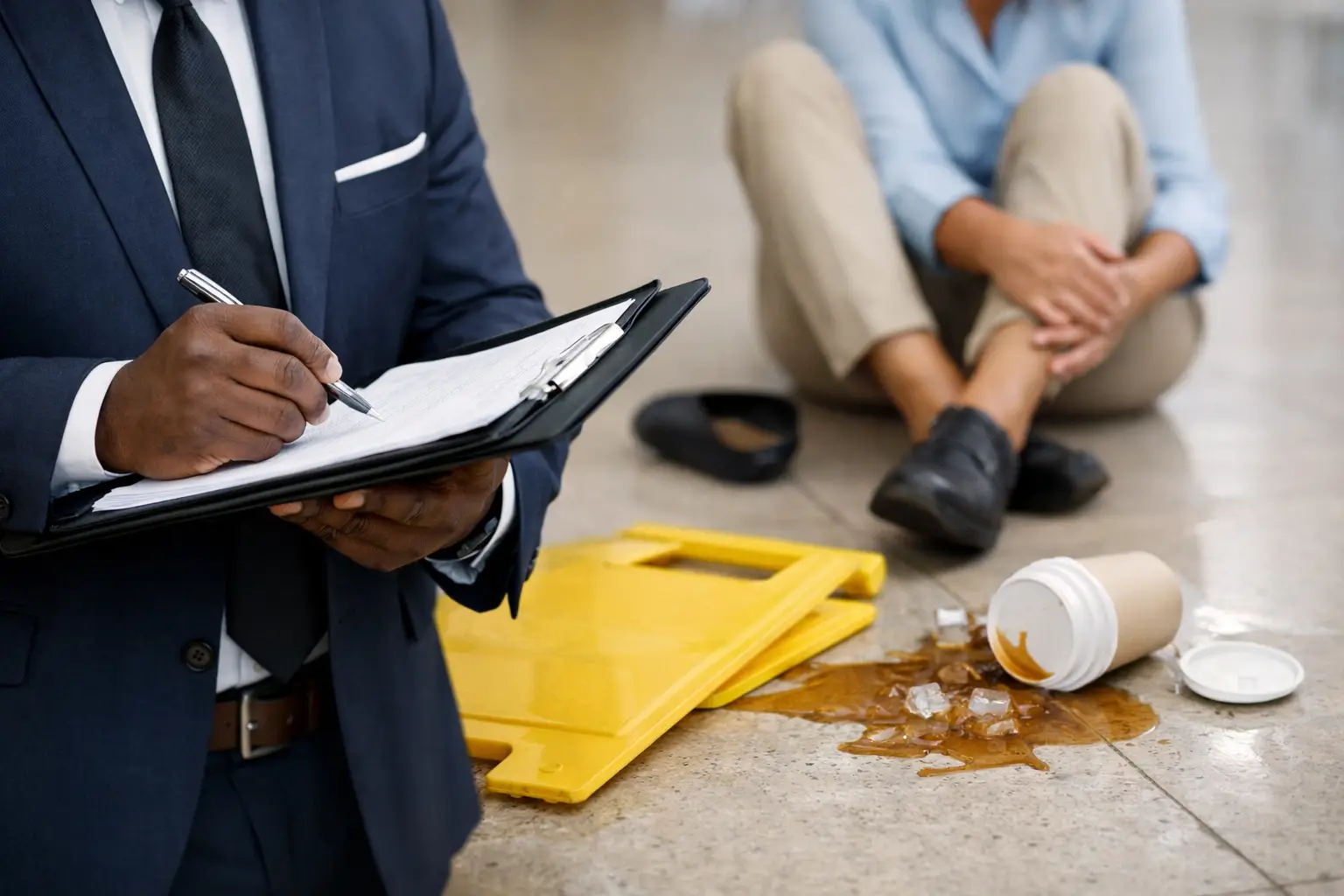Slip and Fall Report: What to Do Before You Leave